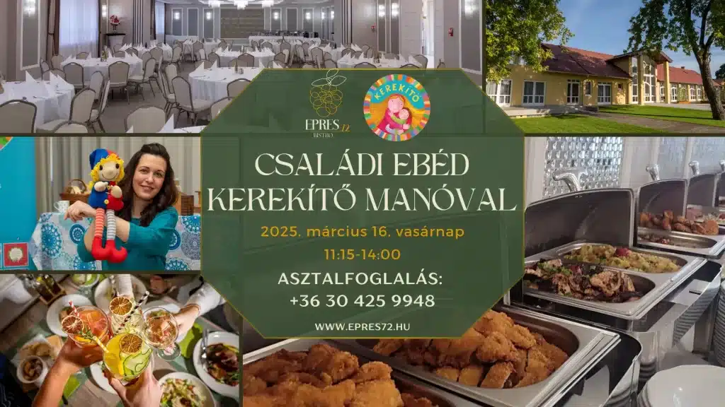 Családi ebéd kerekítő manóval